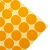 玛仕福 圆点不干胶贴纸 彩色色标分类记号定位标签贴25mm橙色（600贴/包）