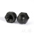 从豫 黑色白色盖型螺丝帽 尼龙塑料圆球头 螺母盖帽 盖型形螺母螺帽 M5(黑色)（100粒） 一包价 