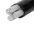 立飞 电缆线 不带凯国标线  YJLV 电力电缆地理架空线  铝芯不带凯 3*185+1*95平方  1米（定制）