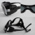 牛皮面罩电焊工强光眼镜透明黑色玻璃护目镜耐磨 白色玻璃眼镜一个