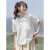 tromlfz夏季新款娃娃领学院风白色衬衫女日系复古甜美设计感小众衬衣 405短 M 95斤-105斤