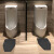 谋福 厕所小便池地垫 商场公共卫生间脚垫 深灰色钻石纹六边形（40cm*60cm）