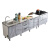 品味空间 厨房灶台组合柜橱柜不锈钢一体碗柜1.6米右单盆可选左 CG-121