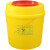 垃圾桶一次性锐器盒废弃针头利器盒医院诊所方形圆形黄色垃圾桶MS 5L推盖方形15+1