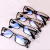 电焊眼镜自动变光太阳能防护护目镜烧焊氩弧焊焊接 外黑内蓝 简装(无) 平光镜
