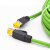 4芯工业千兆高柔屏蔽网线西门子通讯总线缆Profinet EtherCat网线 绿色 4芯高柔拖链网线 0.3m