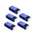 鸣固 零件盒 加厚组合式塑料零件柜 抽屉式元件盒 玩具收纳盒 F0# 蓝壳款140*90*40mm（10个）