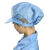 橙央帽子硬舌大工帽品牌无尘帽静电衣防尘帽子男女电子厂工作帽 蓝色硬帽檐+带耳网