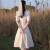 DUTRIEUX领证白色晚礼服女小个子宴会气质洋装登记连衣裙年会法式平时可穿 Z114白色中长款 L