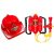 绿野客儿童消防安全帽 儿童消防玩具帽消防员头盔幼儿园安全教育角色过 红色套装9