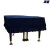 和居优品 三角钢琴罩 钢琴套 蓝色 半披150-155（键盘顶面长度）