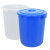 中典 YJ-E086 带盖水桶 圆形塑料桶收纳桶大号水桶酒店厨房环卫物业垃圾桶 白色80升