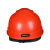 代尔塔102012有孔红色安全帽1顶+1个logo双色单处印制