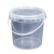 澳翊 pp材质外卖打包桶带盖扣易开海蜇桶透明桶带提手塑料桶定制 白色 300ML