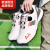ALED高尔夫球鞋男鞋透气防水防侧滑固定钉轻便舒适golf鞋休闲高尔夫鞋 S01白红 45