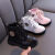 迪士尼（Disney）女童马丁靴2024秋冬新款儿童鞋加绒短靴英伦风男童皮靴小宝宝靴子 白色 528 网布内里款 27码内长16.5厘米
