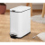 垃圾桶卫生间带盖迷你夹缝隙脚踏卧室厨房纸篓大号 13L长方形(升级版，带缓降)