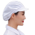 艾博瑞（Aberry）防尘帽子工作透气防油烟厨师厨房女士男蓝色白色 全布-白色