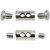 柏木格（BAI MU GE）可调锁扣卡扣紧固钢丝绳锁线器双孔锁夹收紧 小号横双孔(10个价格)