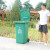 白云清洁（baiyun cleaning）AF07322 挂车垃圾桶特厚环卫物业带轮加强型可回收垃圾垃圾桶240L