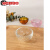 美容院精油碗 透明调面膜碗水晶玻璃碗精油碟美容院玻璃小碗精油碗美容碗 S茶色高约2.5CM--直径约6CM