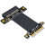 定制4.0 PCI-E  x4延长线转接x4 支持网卡硬盘USB卡ADT R22SF-TL 4.0 0.40m