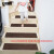 安赛瑞 楼梯垫 自粘双条纹防滑踏步垫 满铺台阶地垫 20.5×76.5cm 黑色 7E00236