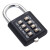 雨林军 密码锁 八位按键固定锁 工具箱密码锁 通用防盗挂锁 黑色 单位：把