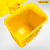 医疗垃圾桶黄色废物医院大容量带盖诊所废弃物脚踩污物利器盒 10L加厚医疗脚踏桶