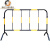 铁马护栏镀锌管临时施工围栏市政隔离路栏道路移动安全防护栏围挡 7斤黄黑1*1.5