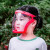 牛享（niuxiang）防护面罩儿童成人款高透明防风雾防尘防水面罩防飞溅骑行面罩 防护面罩【儿童款-粉色】