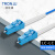 创优捷 光纤跳线 铠装 单纤 LC/UPC-LC/UPC-单模-G.652D-3mm-15M-LSZH-蓝色