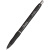 按动中性笔速干黑色可换笔芯学生商务办公签字笔 黑杆蓝笔芯 单支 0.38mm