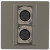 深灰色型2个母卡侬铜芯双公卡龙XLR欧姆卡隆话筒面板盒 公插头(2个装)