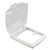 金诗洛 K5141 (2个)透明自粘开关防水盖 浴室卫生间插座保护盖防溅盒防水盒 86型自粘式