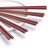 河合日本原装合金筷子家用防滑防霉日式尖头耐高温洗碗机适用 PBT 暗红色 六角