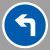 严品安防交通标志指示牌安全道路标识牌(禁止左转弯)