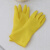 45cm长乳胶洗碗手套牛筋加厚加长橡胶手套38cm洗衣清洁胶女冬天用 32cm特厚黄色(特厚型，不加绒) L