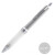 日本三菱（Uni）按制圆珠笔金属杆原子笔中油笔 防疲弹性笔握 低重心 SXN-1000 0.7mm 银灰
