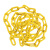 金诗洛 KSL201 塑料警示链条  路锥链条 隔离链子 链条 警示防护链条 隔离墩链条（6mm黄色-5米）