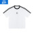 誉鲤CLIMAX VISION复古杠条飞盘印花休闲短袖T恤美式复古情侣t上衣 白色 S