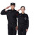 瑞可特 RSF280 夏季保安工作服套装 物业劳保服门卫职业装 夏季长袖套装+标志+腰带+帽子 4XL-190 
