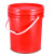 盛世塘沽带盖广口pp桶涂料化工密封包装桶20L白色加厚款-单位：个-5个起批