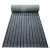 闪电客 地毯耐磨除尘吸水地毯商用写字楼商场进门地毯电梯口地毯 黑灰条纹 1米宽每平单价