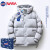 NASA GOOD羽绒服男连帽潮流印花加厚保暖外套男冬季男士冬装情侣学生上衣服 NASA11白色 XL