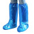 普力捷  一次性长筒鞋套PE防水防泥养殖场 蓝色长筒 （38*50） 单位：双