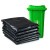 金诗洛 KSL130 (50只)加厚黑色垃圾袋(平口120*130cm) 工业型商用办公专用回收塑料袋