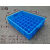 加厚塑料箱分格周转箱多格分类盒工具箱30格40格60格零件螺丝筐子 无格外径60x40x14.5cm 蓝色加厚