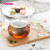 HARIO日本原装进口玻璃茶壶茶具泡茶壶闷茶壶焖茶壶大口径一壶+两杯