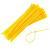ihome 黄色尼龙扎带 医疗扎带黄色垃圾袋束线带封口扎带3.6mm**300mm 500条